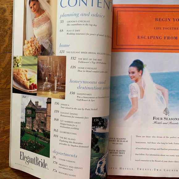! Vintage Elegant Bride Magazine, Fall 2001 - Picture 4 of 6